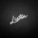 'Listen' neon sign - VINTAGE SIGN