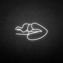 'Cigerrate and lip' neon sign - VINTAGE SIGN