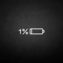 'Battery off' neon sign - VINTAGE SIGN