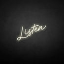 'Listen' neon sign - VINTAGE SIGN