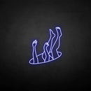 'Drop into hole' neon sign - VINTAGE SIGN