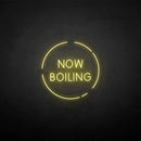 'now boiling' neon sign - VINTAGE SIGN