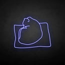 'The cat on the pillow' neon sign - VINTAGE SIGN