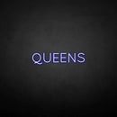 'QUEENS' neon sign - VINTAGE SIGN