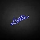 'Listen' neon sign - VINTAGE SIGN