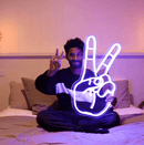 Peace Hand Symbol neon sign - VINTAGE SIGN