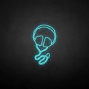 'Headset' neon sign - VINTAGE SIGN