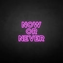 'Now or never' neon sign - VINTAGE SIGN