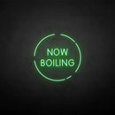 'now boiling' neon sign - VINTAGE SIGN