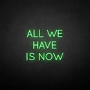 'All we have is now' neon sign - VINTAGE SIGN
