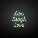 'Live Laugh Love' neon sign - VINTAGE SIGN