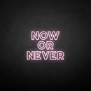 'Now or never' neon sign - VINTAGE SIGN