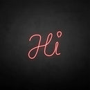 'HI' neon sign - VINTAGE SIGN