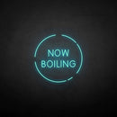 'now boiling' neon sign - VINTAGE SIGN