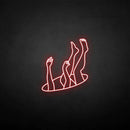 'Drop into hole' neon sign - VINTAGE SIGN