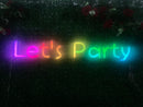 "Let's party" Full Colour Music Neon Sign - VINTAGE SIGN