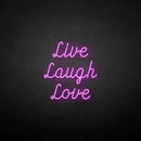 'Live Laugh Love' neon sign - VINTAGE SIGN