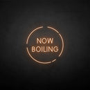 'now boiling' neon sign - VINTAGE SIGN