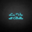 'la vie est belle' neon sign - VINTAGE SIGN