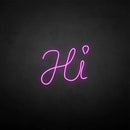 'HI' neon sign - VINTAGE SIGN