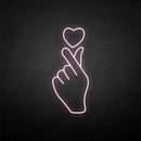 'finger heart' neon sign - VINTAGE SIGN