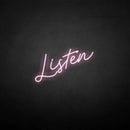'Listen' neon sign - VINTAGE SIGN