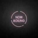 'now boiling' neon sign - VINTAGE SIGN