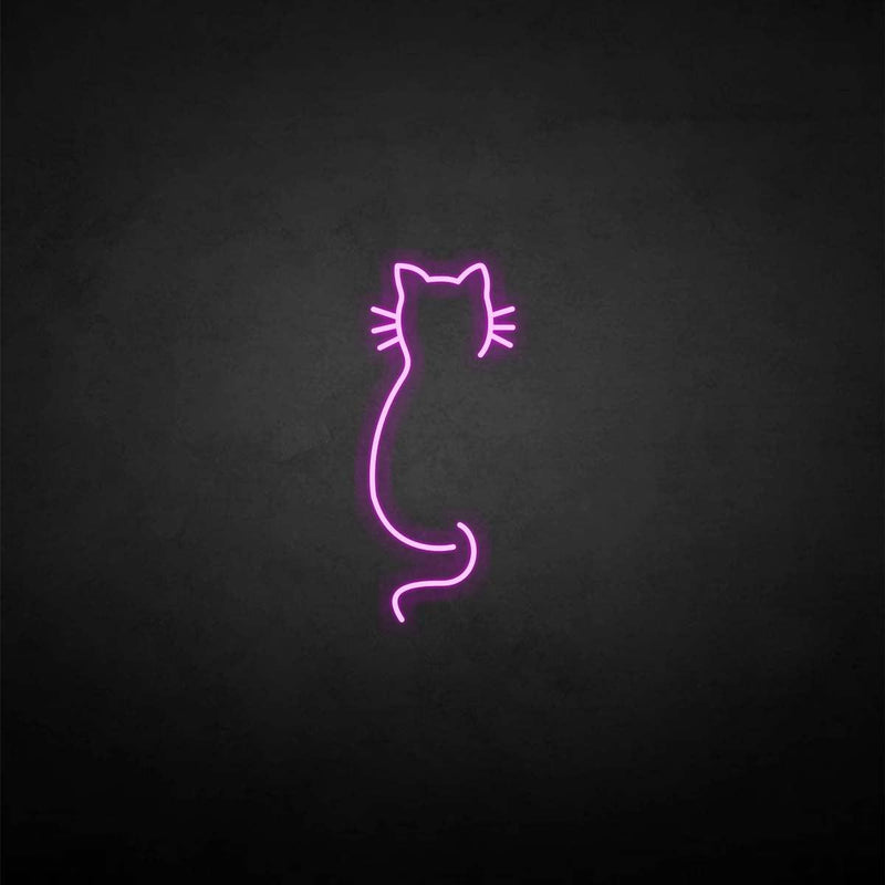 'Cat back' neon sign - VINTAGE SIGN