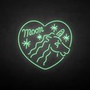 'Unicorn with heart' neon sign - VINTAGE SIGN