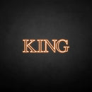 'KING' neon sign - VINTAGE SIGN