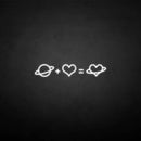 'Love equation' neon sign - VINTAGE SIGN