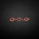 'Love equation' neon sign - VINTAGE SIGN