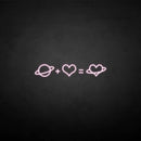 'Love equation' neon sign - VINTAGE SIGN