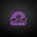 'Clouds and rainbows' neon sign - VINTAGE SIGN