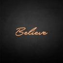 'Believe' neon sign - VINTAGE SIGN