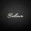 'Believe' neon sign - VINTAGE SIGN