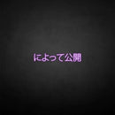 'Message Release Japanese' neon sign - VINTAGE SIGN