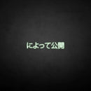 'Message Release Japanese' neon sign - VINTAGE SIGN