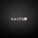 'Message Release Japanese' neon sign - VINTAGE SIGN