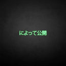 'Message Release Japanese' neon sign - VINTAGE SIGN