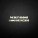 'THE BEST REVENGE IS MASSIVE SUCCESS' neon sign - VINTAGE SIGN