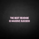 'THE BEST REVENGE IS MASSIVE SUCCESS' neon sign - VINTAGE SIGN