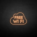 'FREE WIFI' neon sign - VINTAGE SIGN