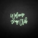 'Welcome to my vrib' neon sign - VINTAGE SIGN