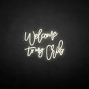 'Welcome to my vrib' neon sign - VINTAGE SIGN