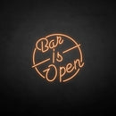 'Bar is open' neon sign - VINTAGE SIGN