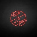 'Bar is open' neon sign - VINTAGE SIGN