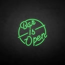 'Bar is open' neon sign - VINTAGE SIGN