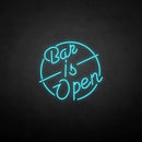 'Bar is open' neon sign - VINTAGE SIGN