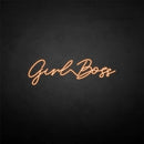 'Girl boss' neon sign - VINTAGE SIGN